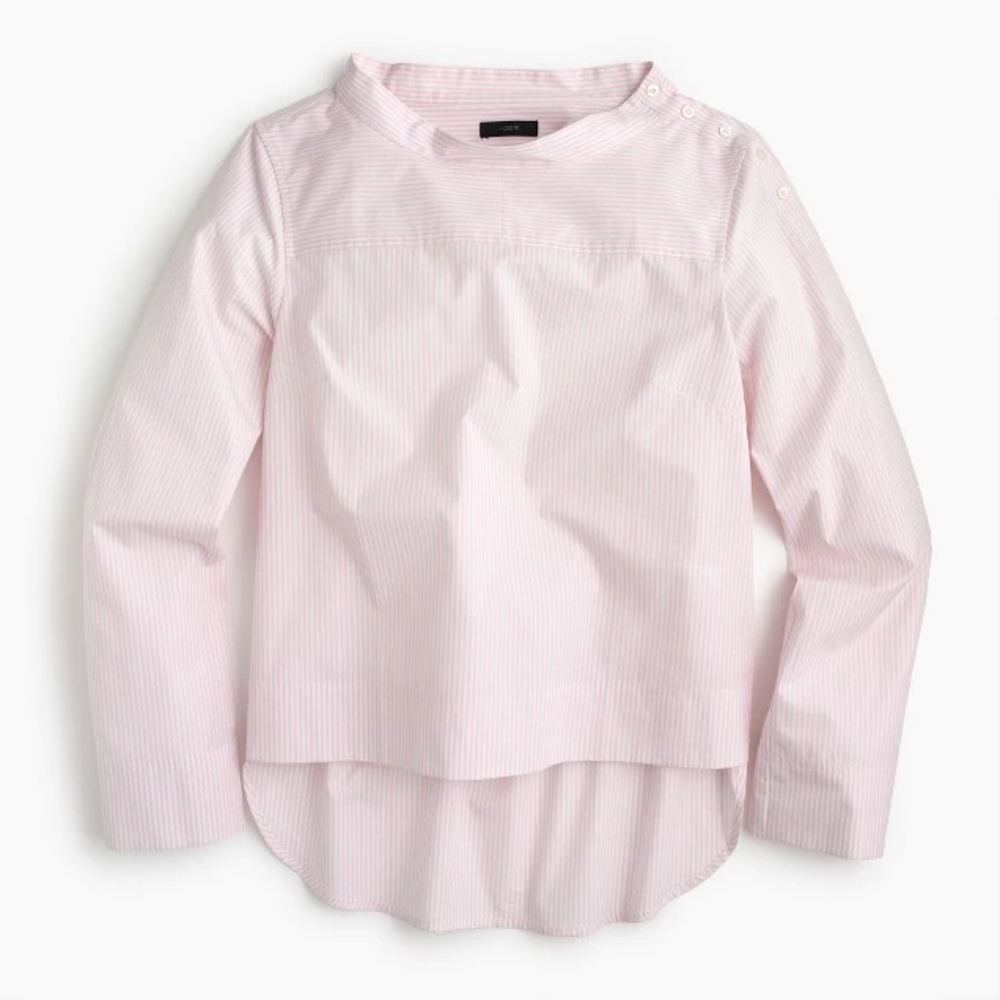 Funnelneck Striped Shirt